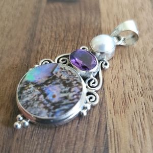 Sterling silver handmade pendant